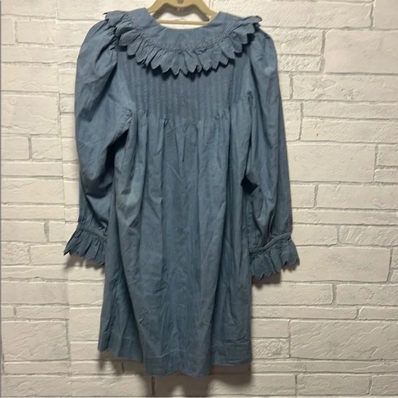 DOEN wing dress in chambray Size small - Picture 8 of 9